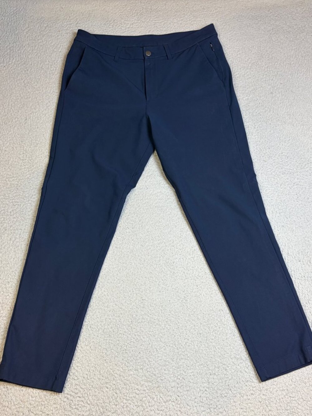 Lululemon Commission Pants Mens 32x30 Blue Performance Chino Stretch Pockets